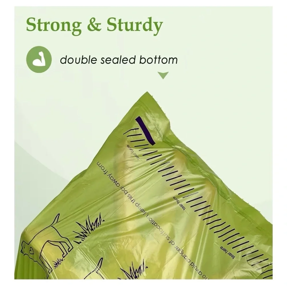 Dog Bags For Walking Lavender Scent 240 Pack Green Bag On Roll NEW